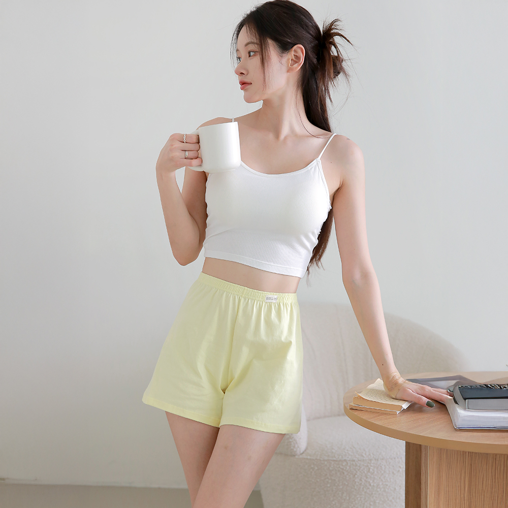 (4 SET) DDO 여성 면 트렁크팬츠 여자 네모팬티 사각트렁크 홈웨어 반바지 윤슬 4종세트, 95, 4장 제품 이미지