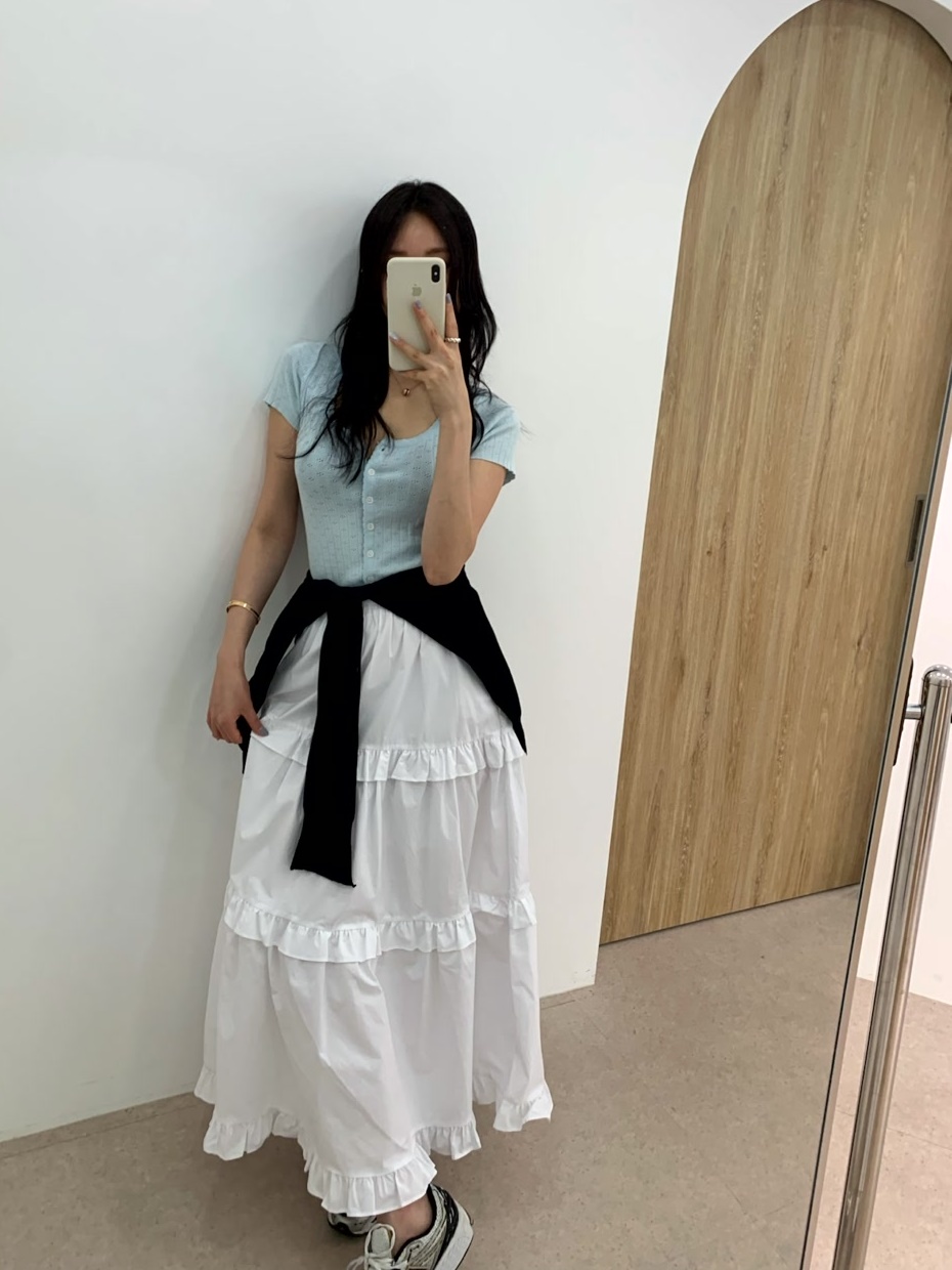 펀칭 유넥 반팔 가디건 (3color) 상세 이미지 15