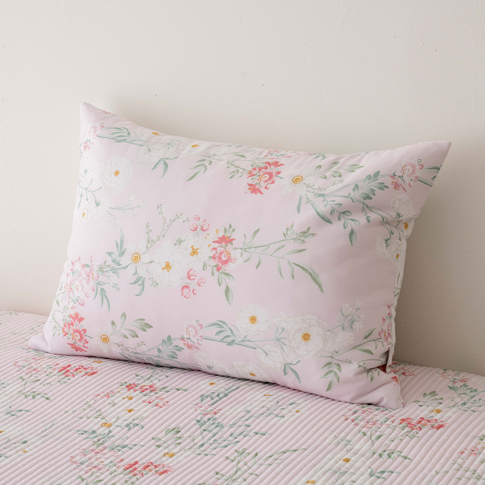 송화침장 모달100% 양면베개 플라워 로망 텐셀 50x70cm 베개커버
