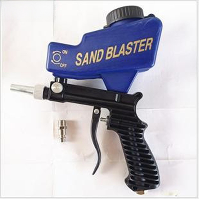 SAND BLASTER 휴대용 샌드 블라스터 총 600cc 에어 페인트건 샌드블라스터