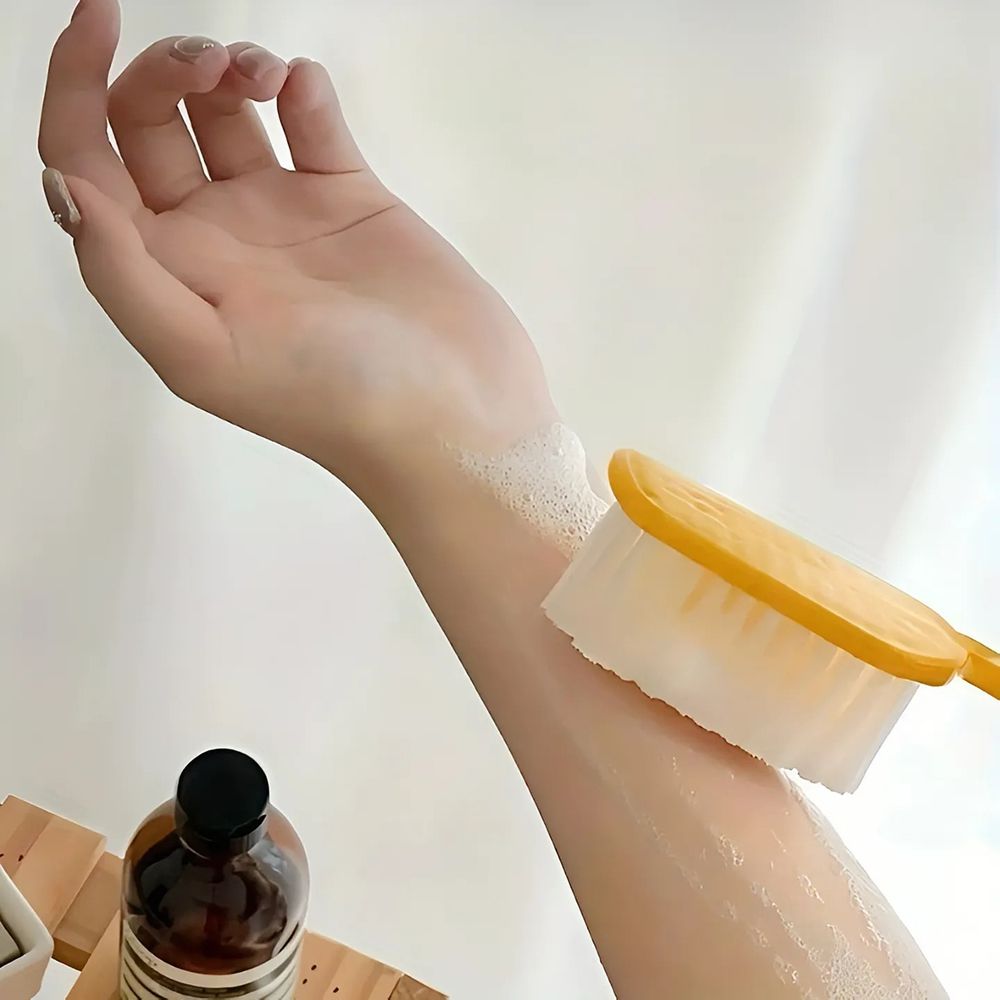 칫솔 모양 등브러쉬 바디브러쉬 샤워볼 목욕솔 화장실 변기 솔 청소솔 쓸데없는 집들이 선물 - 상세 이미지 3