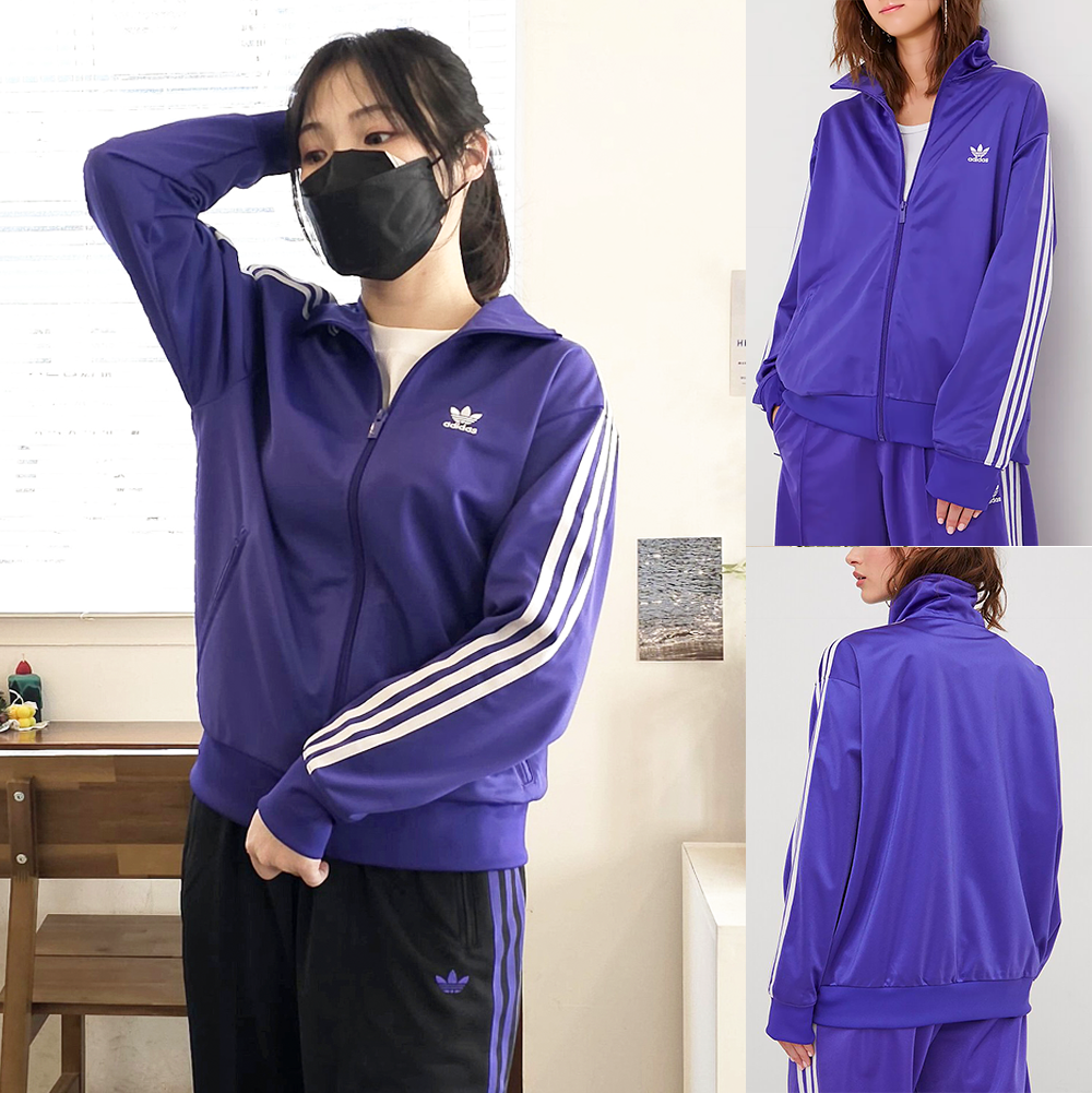 아디다스 파이어버드 져지 여성 트레이닝복 트랙탑 바이올렛, S