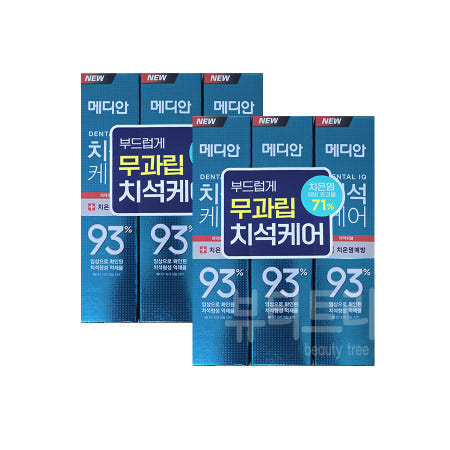 메디안 치석케어 잇몸 치약 120g x 6개