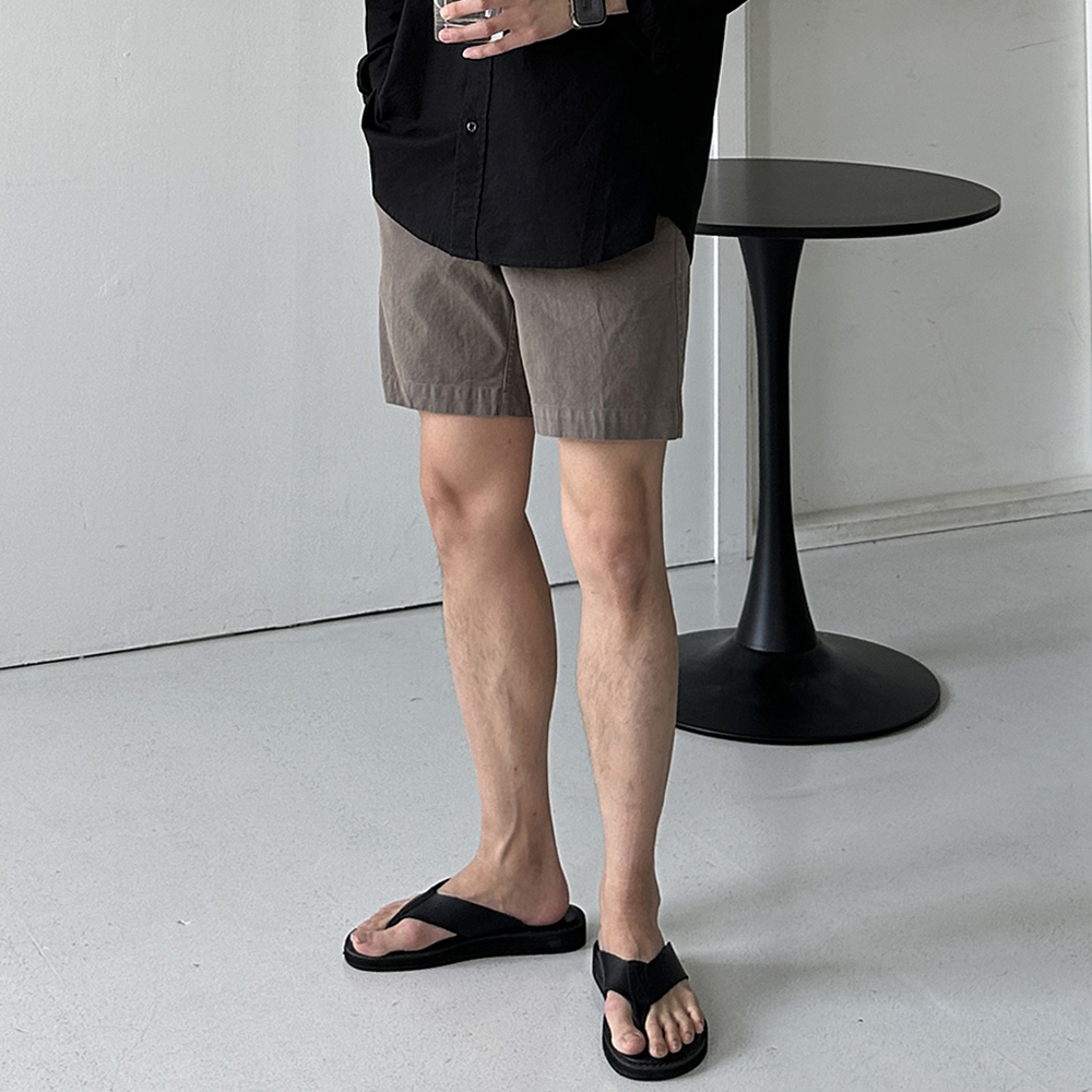 남자 반바지 밴딩 면 반바지 남자숏팬츠 - 상세 이미지 2