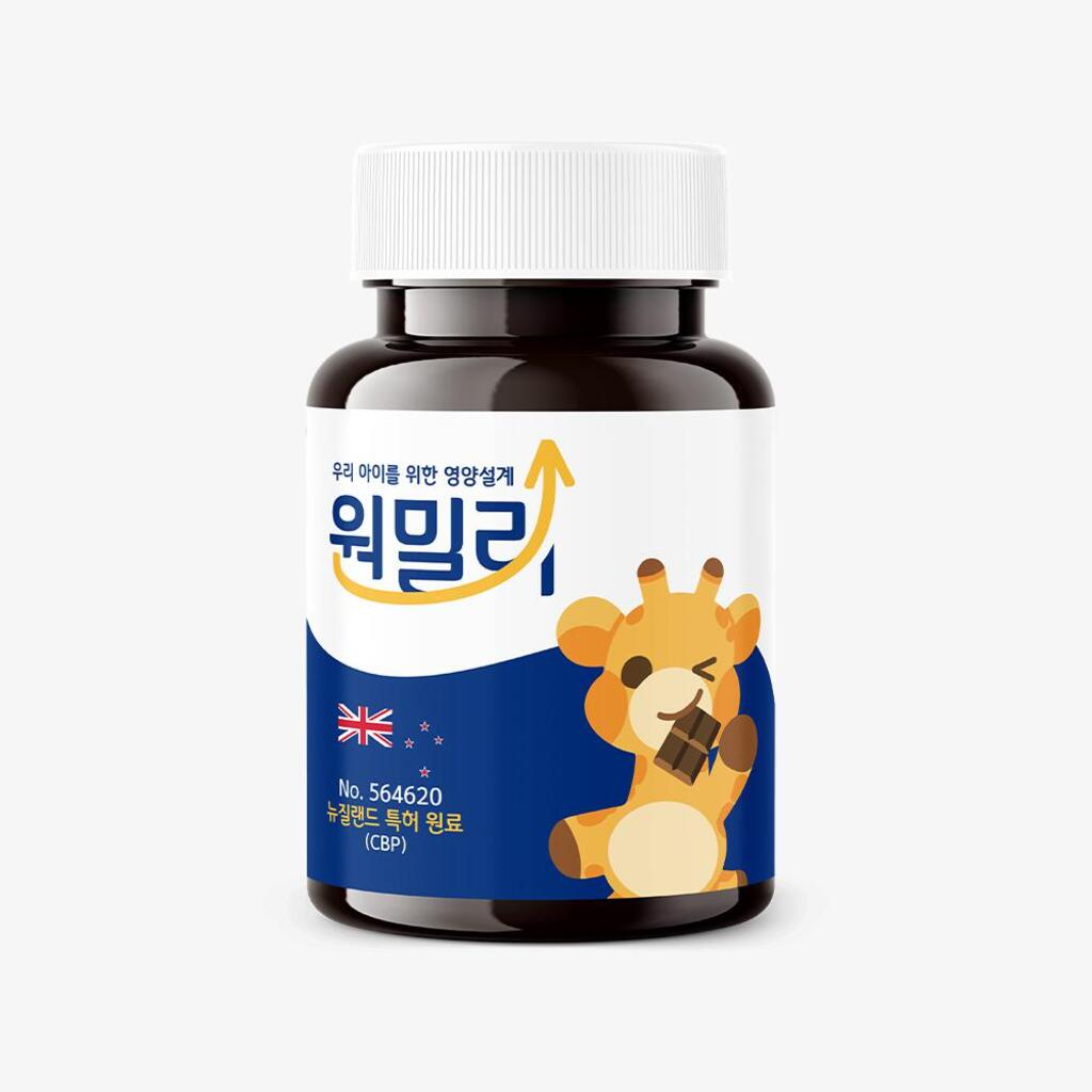 키즈n 원밀리 초유 단백 cbp 3000mg 우유 칼슘 산양유 30정 - 상세 이미지 3