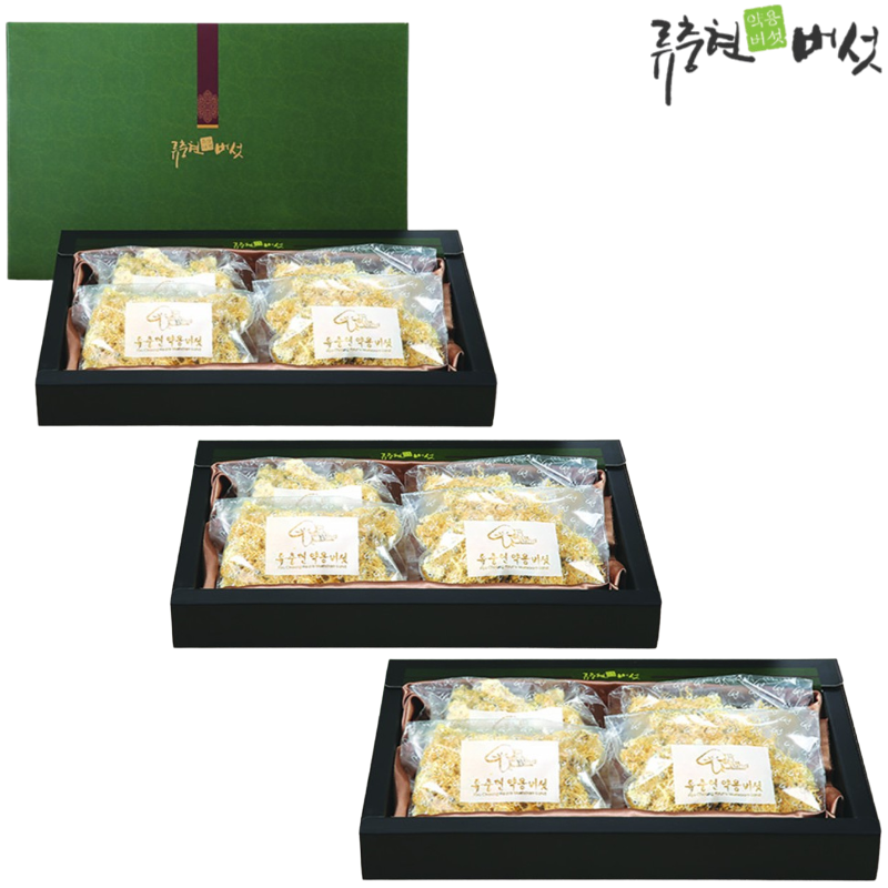 류충현 눈꽃 동충하초 버섯 200g 3박스 차 먹는법 건강 효도 부모님 선물 효능 효과 - 메인 이미지