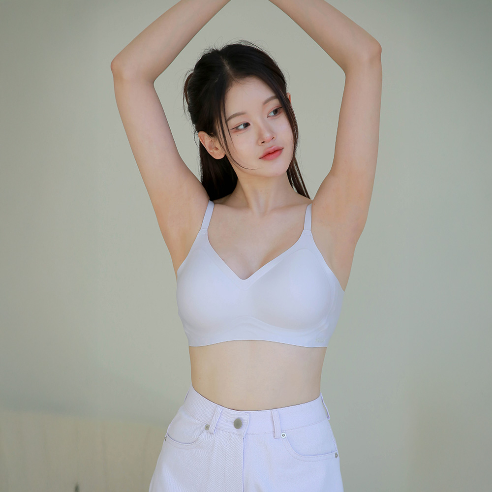 DDO 내추럴 볼륨핏 노와이어 심리스브라 패드일체형 머랭브라 블루베리, 75A, 1장 - 상세 이미지 3