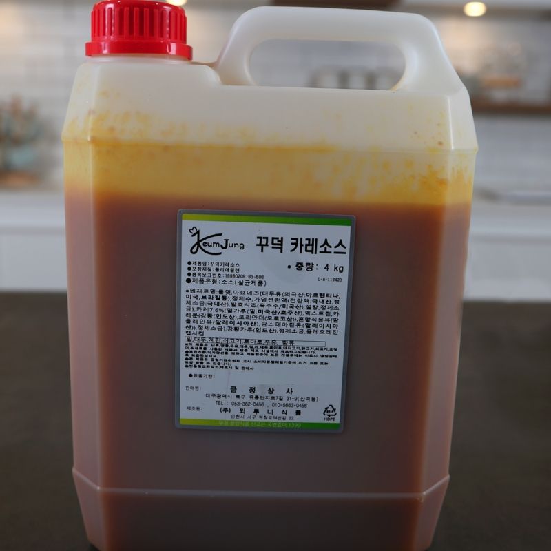 뫼루니식품 양념치킨소스 꾸덕 카레소스 4KG 닭꼬치양념 - 상세 이미지 2
