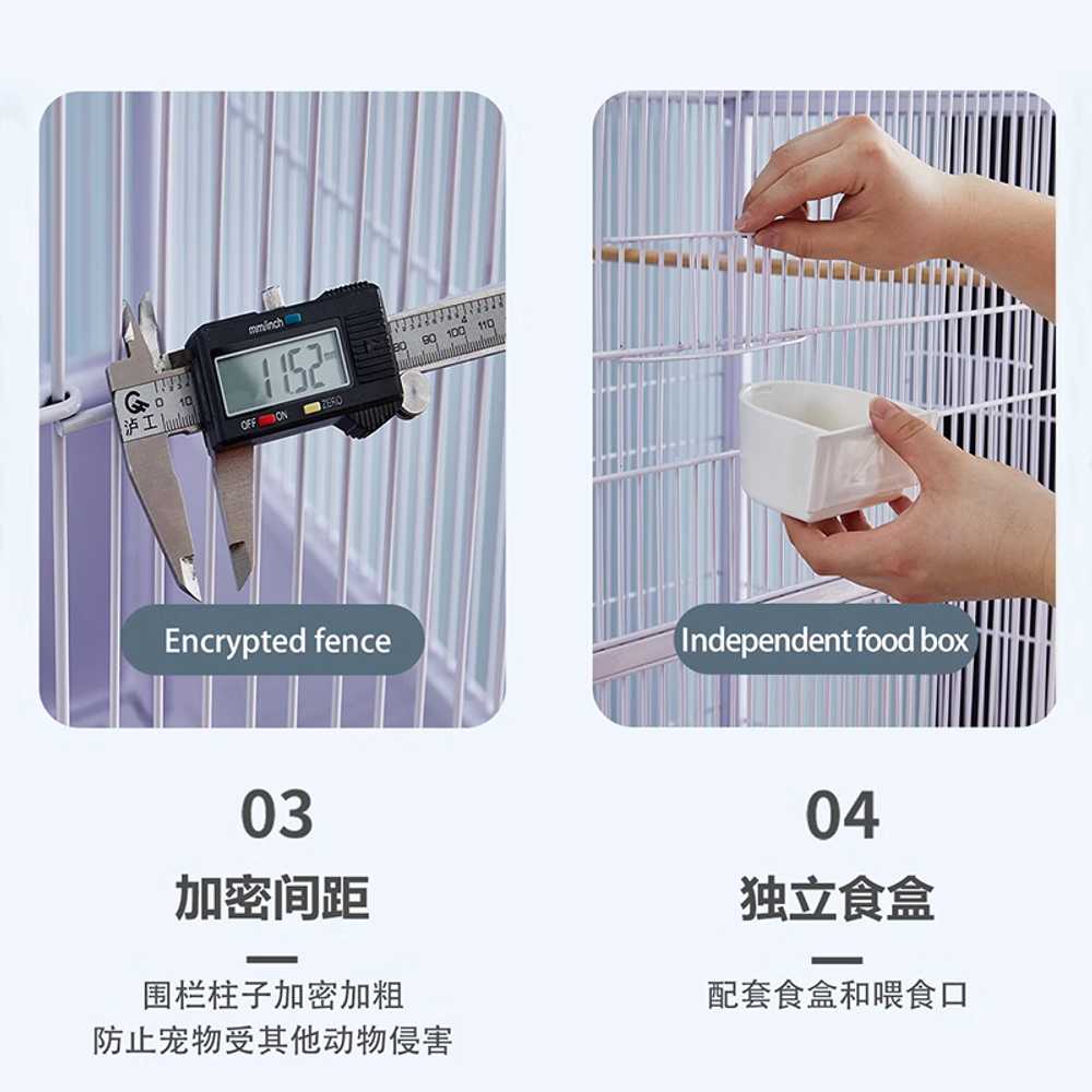 새장 앵무새 케이지 대형 고급 조류 하우스 - 상세 이미지 5