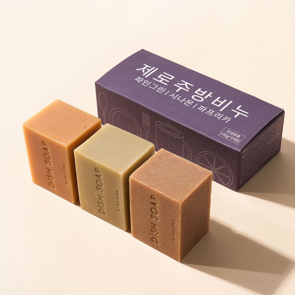 제로주방비누 천연 비누 설거지 바 고체 디쉬바 1종세제 이미지 6