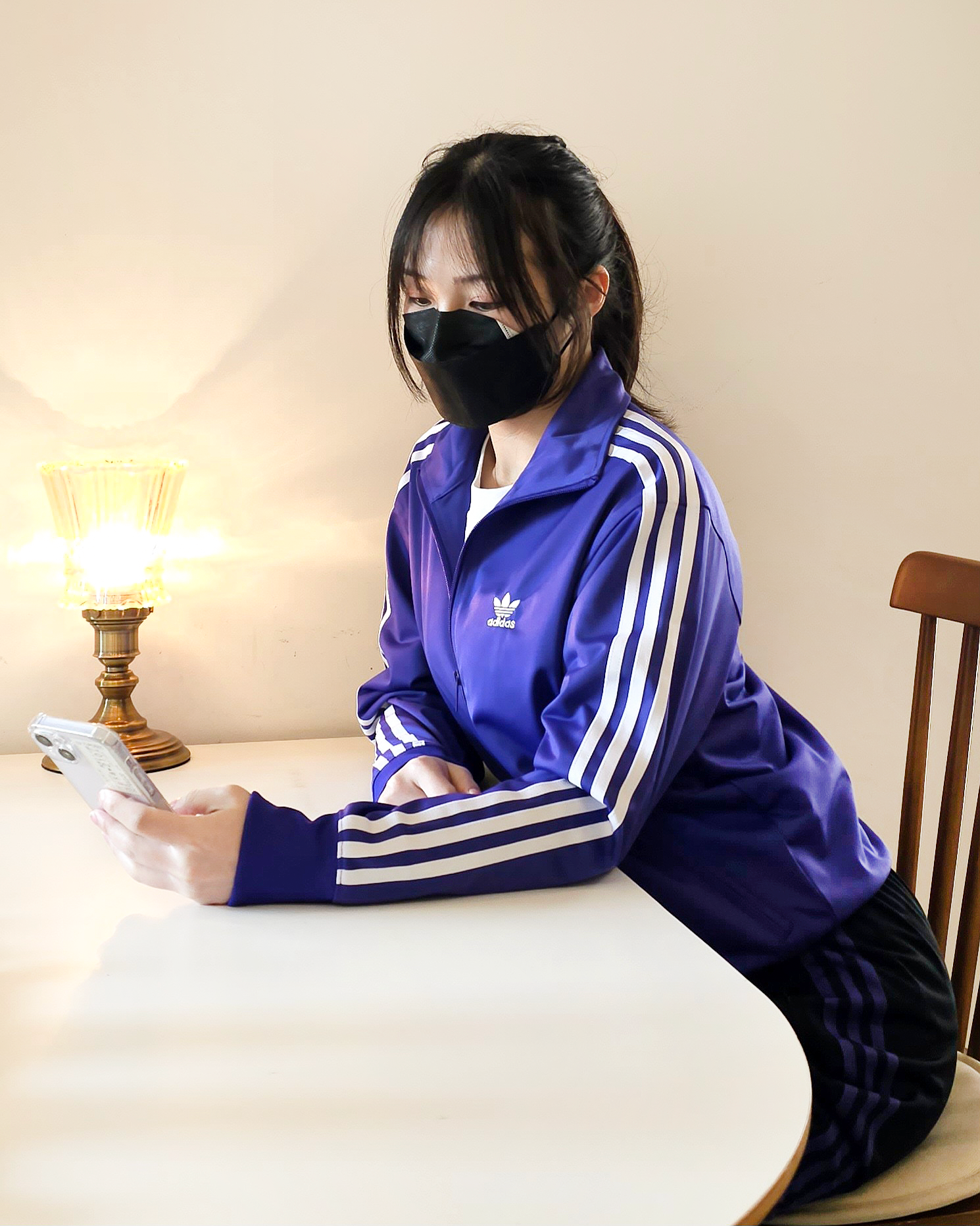 아디다스 여성 파이어버드 져지 트랙탑 트레이닝복 츄리닝 자켓 바이올렛, M 이미지 7
