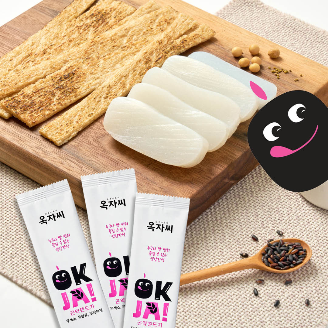 옥자씨 곤약쫀드기 25g x 7봉 살안찌는 저칼로리간식 무색소 무향료 무방부제 - 상세 이미지 3