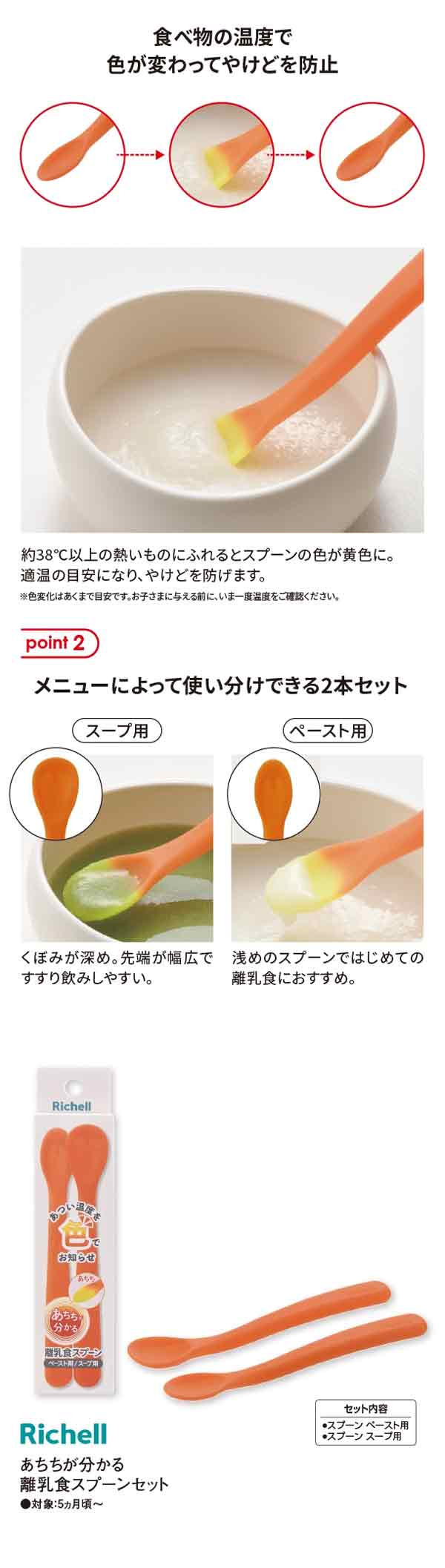 [발주상품] 릿첼 온도 감지 부드러운 육아 스푼 - 주방·식기 - 하카타몰
