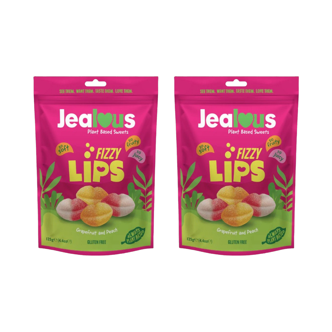젤러스스윗 피지립스 영국 100% 식물성원료 젤라틴프리 비건 젤리 자몽 복숭아맛, 125g, 2개 - 상품 이미지