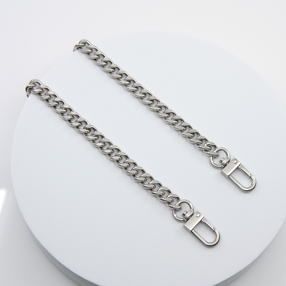 국산 가방 체인줄 BS12 사틴실버 10mm 스트랩 10cm - 135cm 맞춤제작 리버스몰 - 메인 이미지