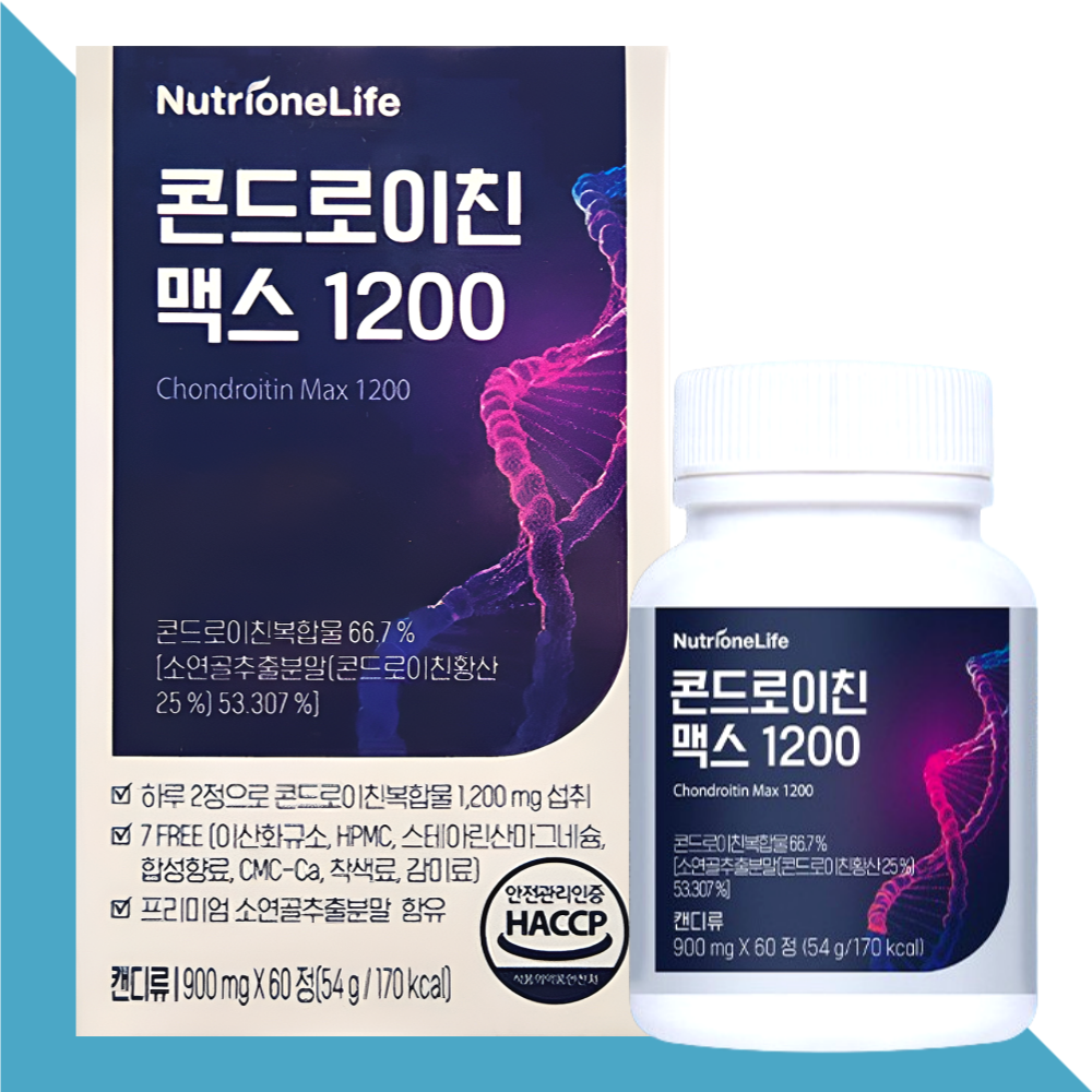 뉴트리원 콘드로이친1200 맥스 콘도로이친 60정X1개 - 메인 이미지