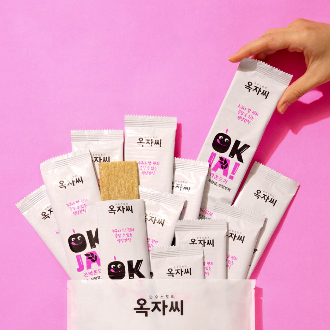 옥자씨 곤약쫀드기 25g x 7봉 살안찌는 저칼로리간식 무색소 무향료 무방부제 - 상품 이미지