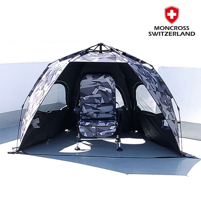 몽크로스 의자텐트 C18 원터치 암막 낚시 의자 좌대 노지 캠핑 간이 텐트