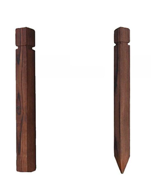 로프울타리 정원 화단 인조식물 부식 공원 뾰족한 연못 탄색 8.5cm 높이 40 삽입 지지대 20 중간 - 상품 이미지