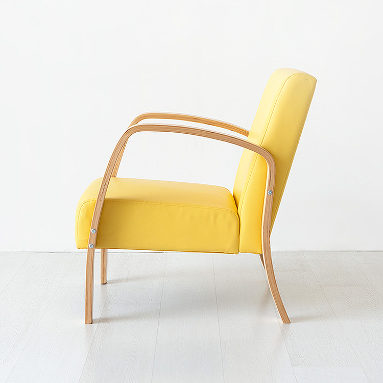 벤우드 1인 소파 YC12A 내추럴/레몬, 1인용