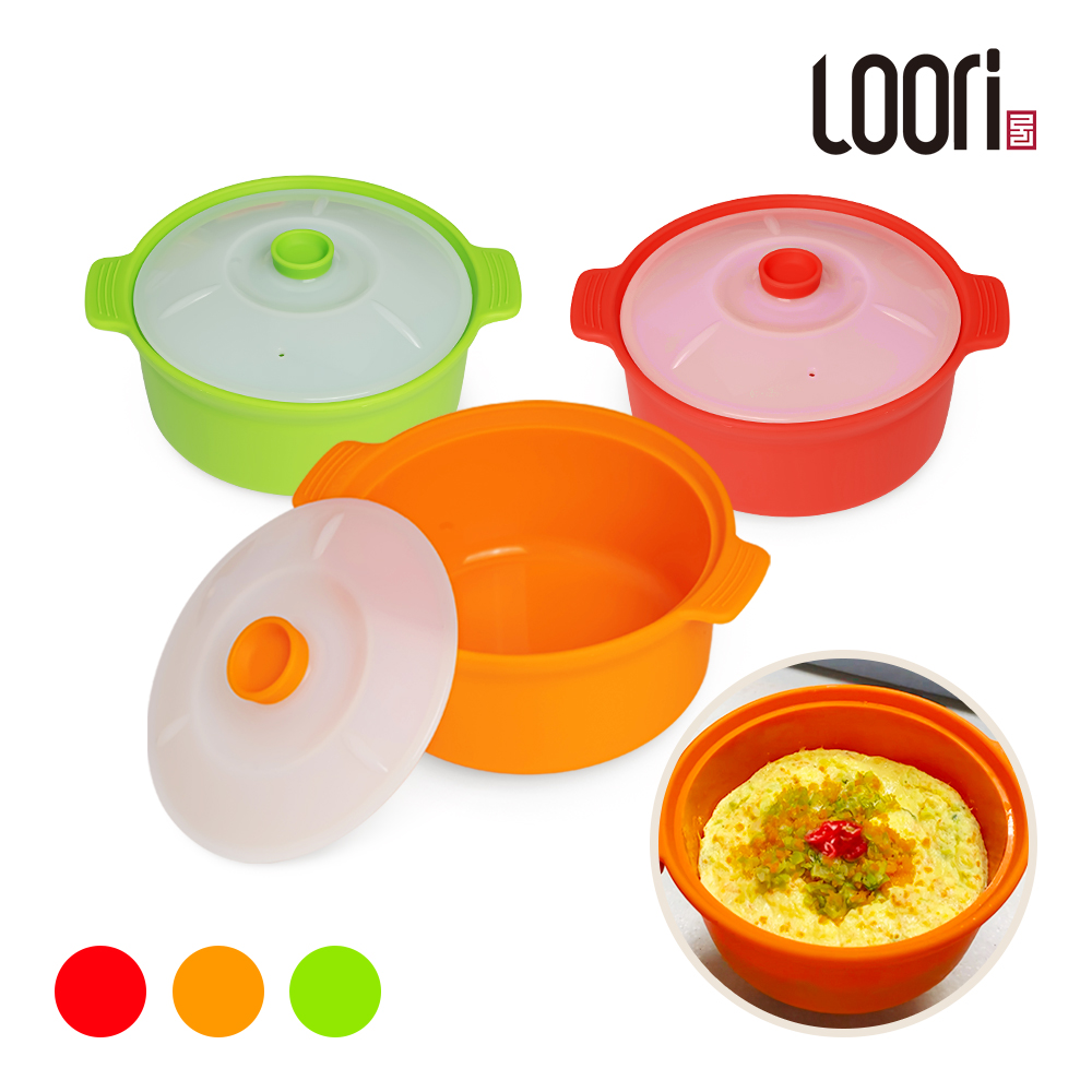 루리 실리콘 계란찜기 800ml 전자레인지 미니 실리콘 찜기