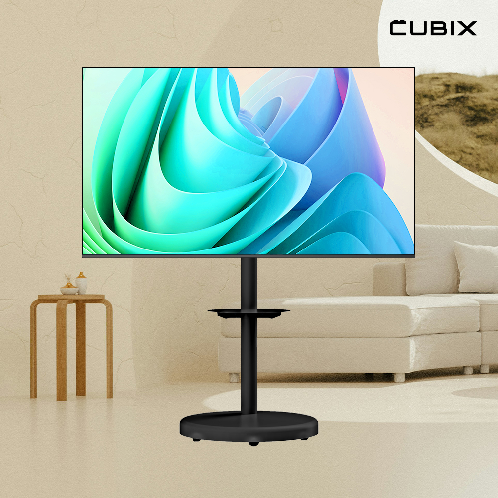 무빙큐빅스 블랙에디션 삼탠바이미 215cm(85인치) UHD 4K QLED 스마트티비 셋트 이동식 TV 삼텐바이미 중소바이미 - 상품 이미지