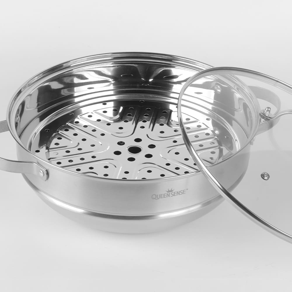 퀸센스 멀티 파티웍 32cm 찜냄비 전골냄비 - 상세 이미지 2