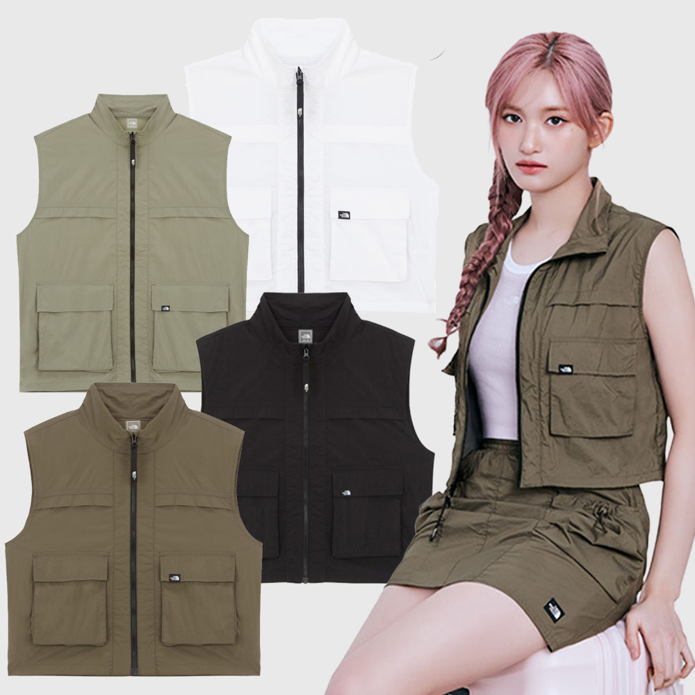 노스페이스 여름 카고 포켓 조끼 경량 캐주얼 오베드 베스트 NV5VR04A