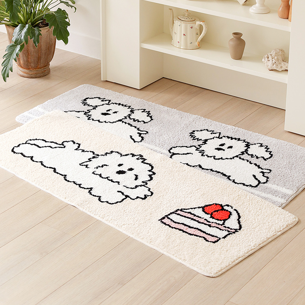 로마네 규조토 욕실 발매트 롱 라이언 화장실 싱크대 주방매트