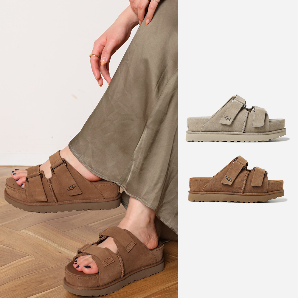 어그 미국 UGG 골든스타 하이 플랫폼 슬리퍼 슬라이드