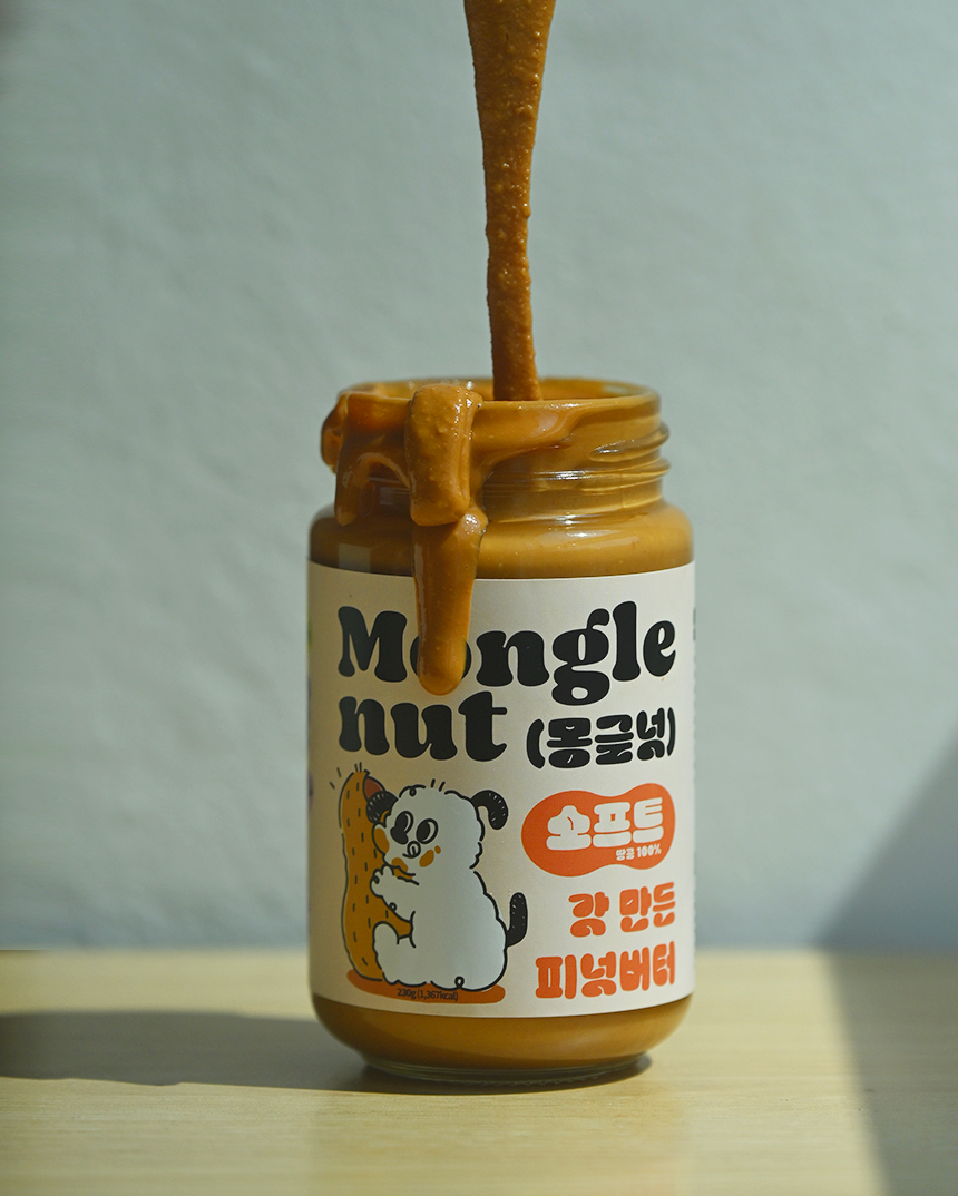애트놀라 몽글넛 100% 땅콩버터 무가당 무첨가 저당 피넛버터 땅콩 잼 스프레드 사과 아기 - 상세 이미지 3