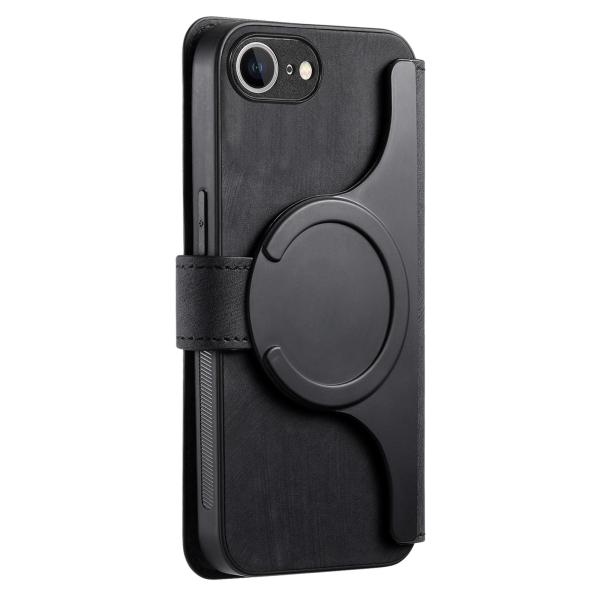 아이폰 16E 호환 케이스 iPhone 마그네틱 맥세이프 RFID 도난 방지 PU 가죽 휴대폰 커버 CaseNeo 레트로 : 루디아이