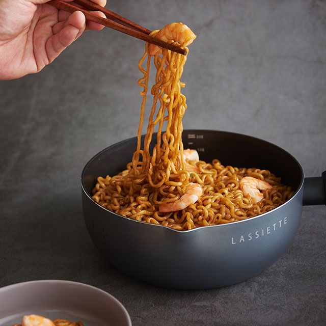 국산 스텐 인덕션 라면냄비 24cm 자일란코팅 PFOA프리 캠핑 1인 라면 냄비 멀티웍팬