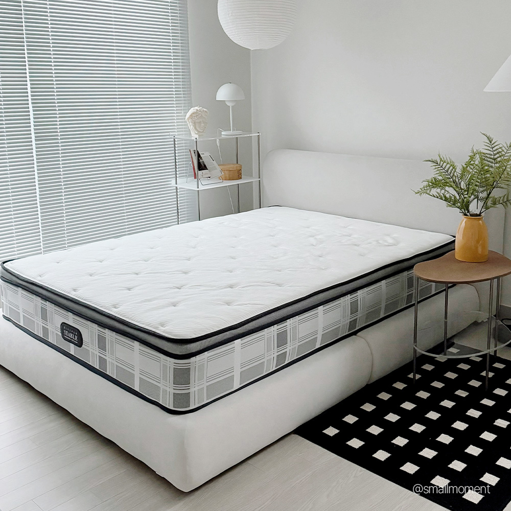 슬립퍼 스테이블 허리 단단한 천연 라텍스 메모리폼 침대 매트리스 27cm, SS(슈퍼싱글), 프라임(하드)