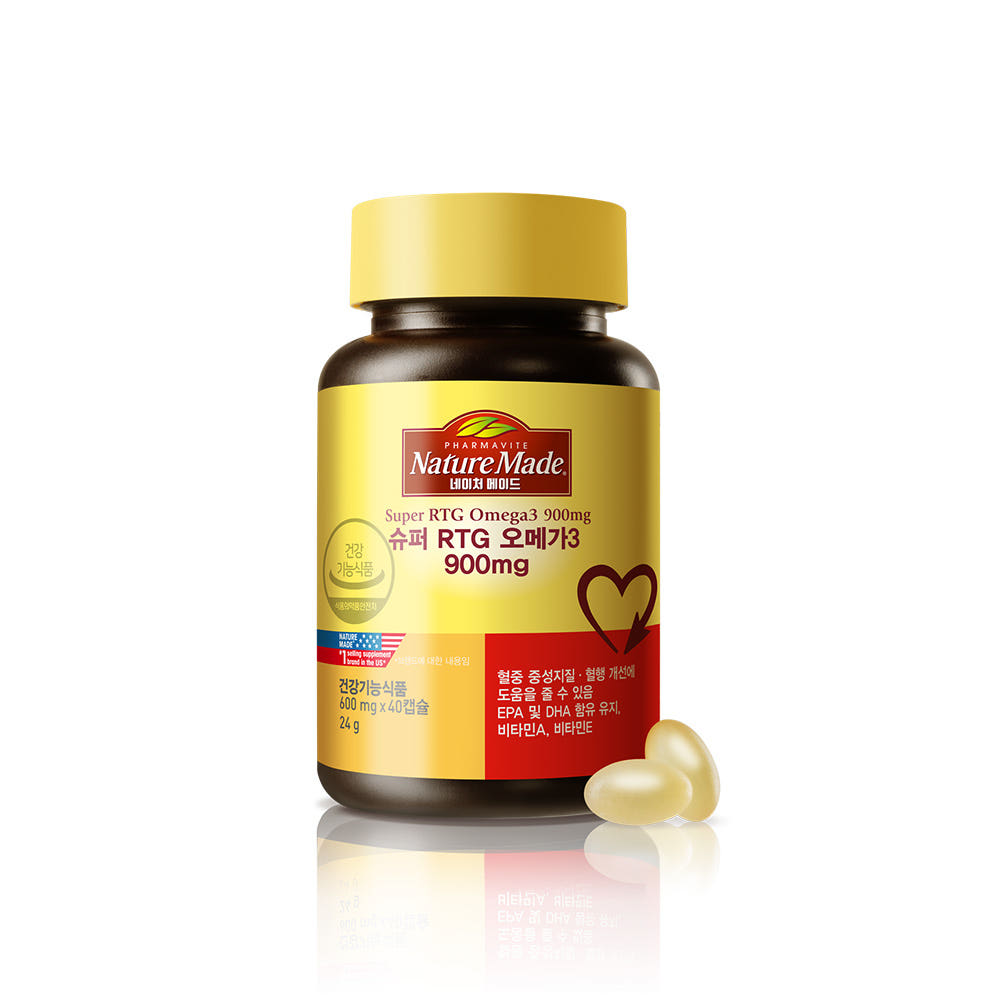 네이처메이드 슈퍼 RTG 오메가3 900mg 40캡슐, 1개 이미지 2