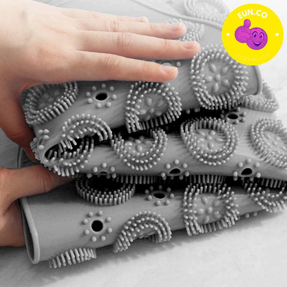 주방 발 지압판 발바닥 지압 매트 돌판 마사지 실리콘