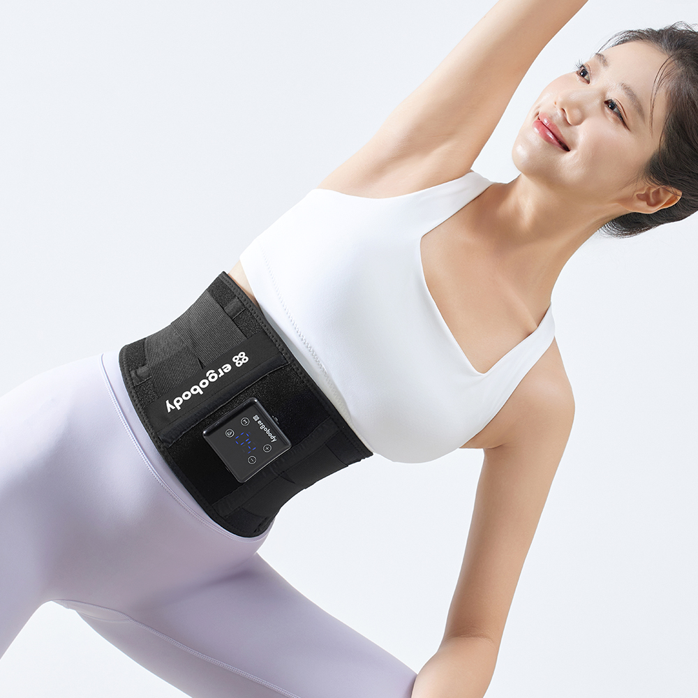 [N단독] 에르고바디 핏유어코어 + 쉐이피 EMS 벨트 텐미닛벨트  허리보호대 산후복대 뱃살 다이어트