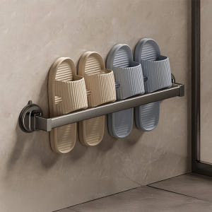 이지착 프리미엄 무타공 욕실화 걸이 실내화 거치대 30cm 실사용 후기 | 효과 있을까? - 상품 이미지 3