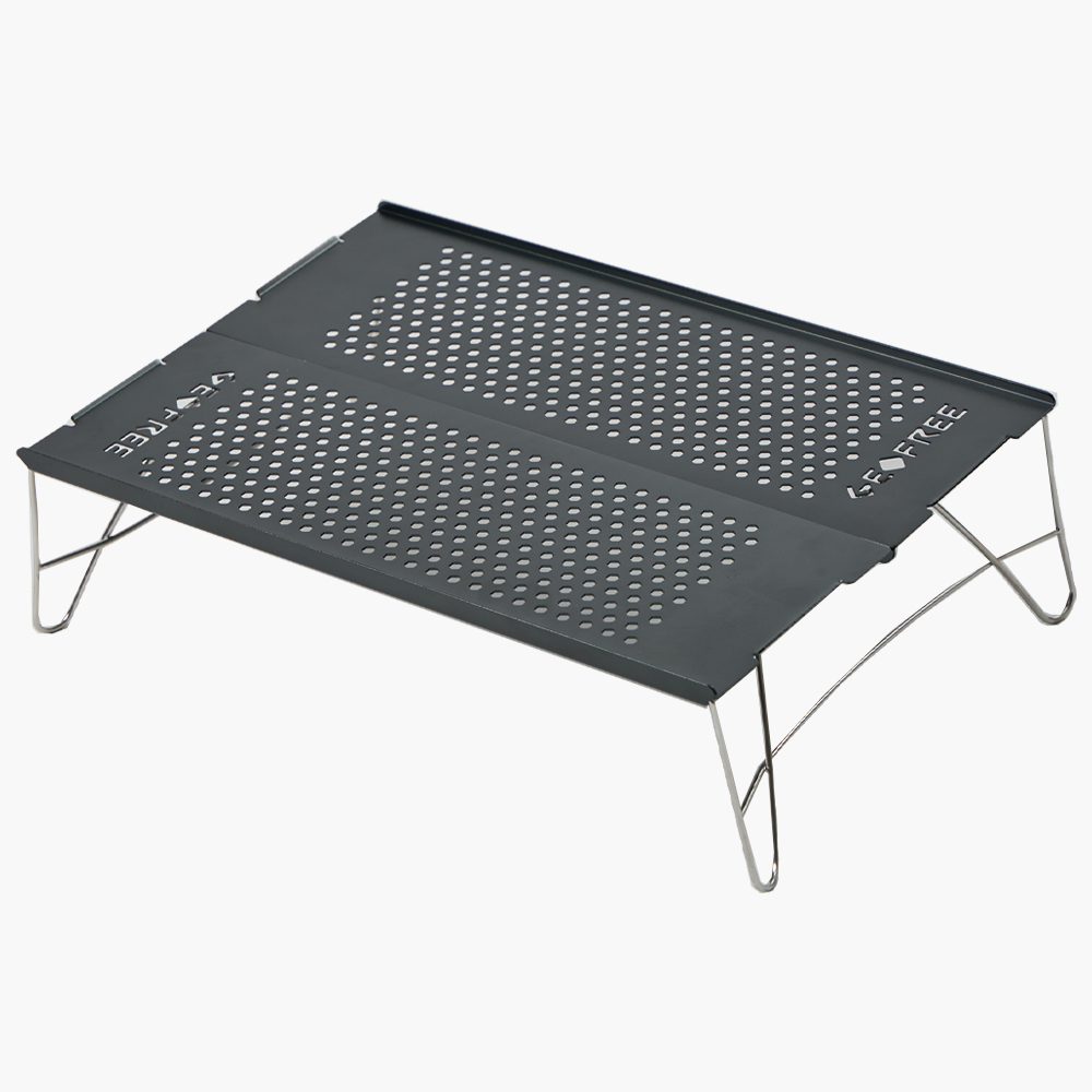 지오프리 캠핑 미니 테이블 좌식 경량 백패킹 S, 메탈 그레이