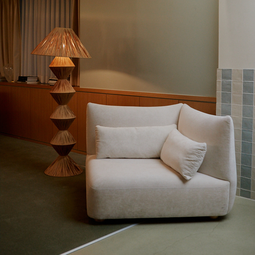 [빠른배송] 알로소 케렌시아 1인소파 패브릭소파 (싱글, 모듈소파, 스칼렛패브릭)