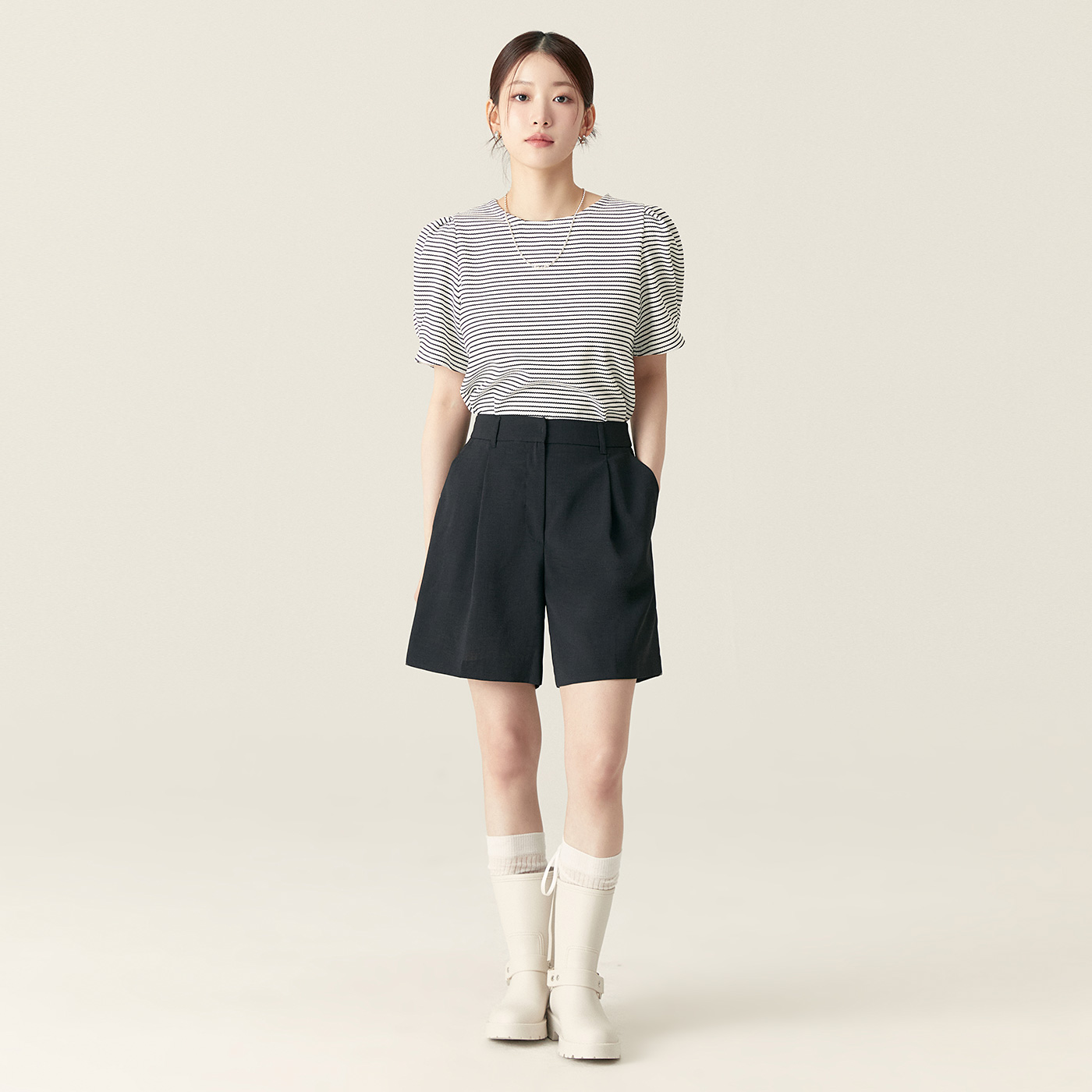 로엠 린넨라이크 쇼츠 RMTWF25R15