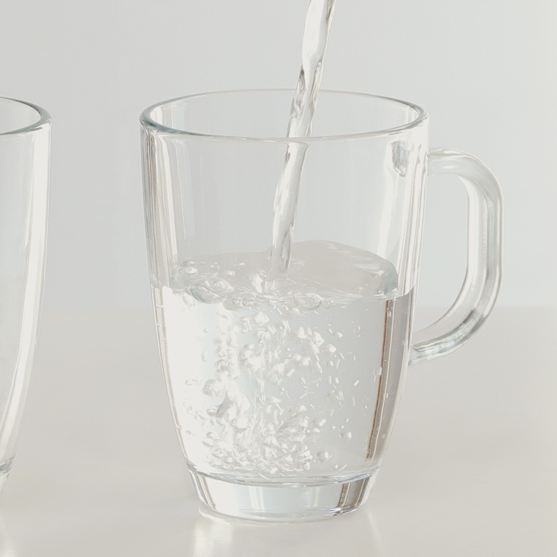[2잔] 홈카페 대용량 손잡이 유리컵 아이스아메리카노 냉커피잔 커플 맥주잔 460ml - 상세 이미지 4