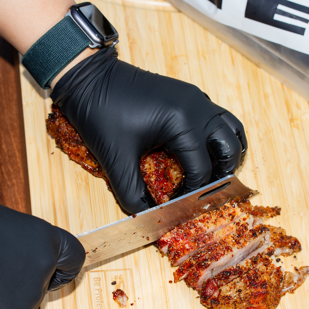 스테츠 엑스퍼트 니트릴 장갑 100매 두꺼운 일회용 식품용 요리 위생 고중량