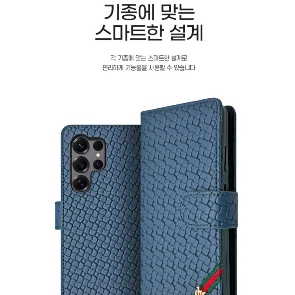 몰리스 가죽 카드 지갑 다이어리 케이스 카키, 갤럭시 와이드8 - 상세 이미지 5