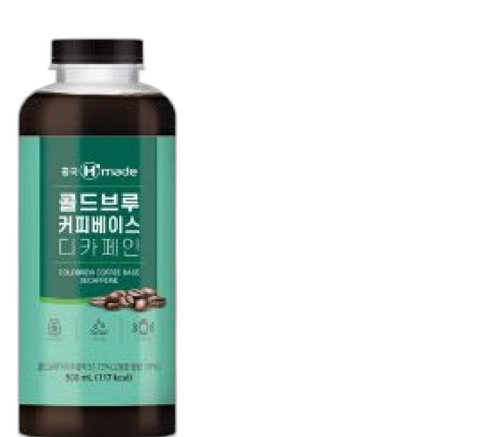 콜드브루커피베이스디카페인 흥국 900ml : 식재온