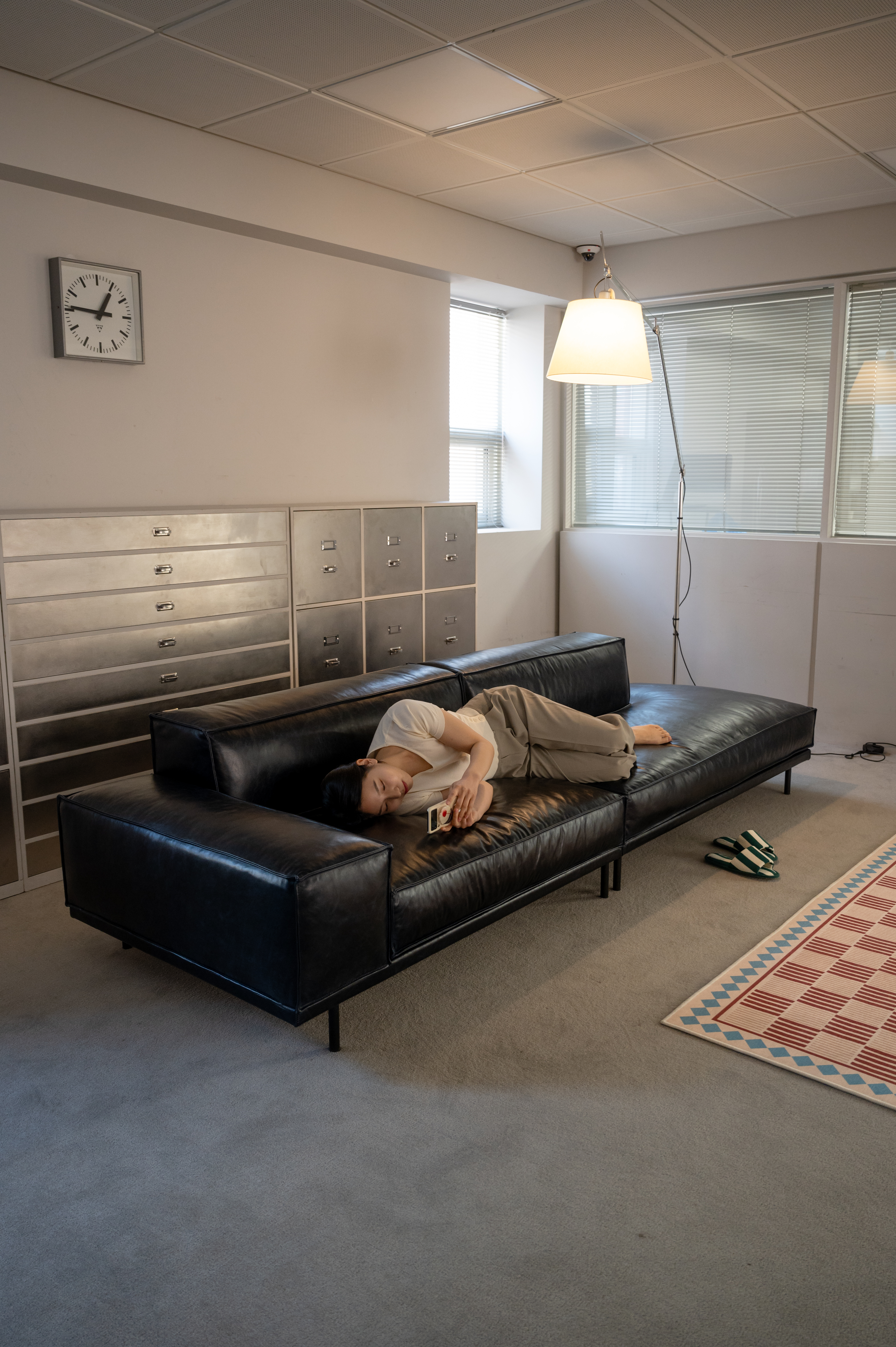 옐로우라이트 PH 27 이태리 내추럴 통가죽 천연면피 전체가죽 모듈소파 A+F 카우치