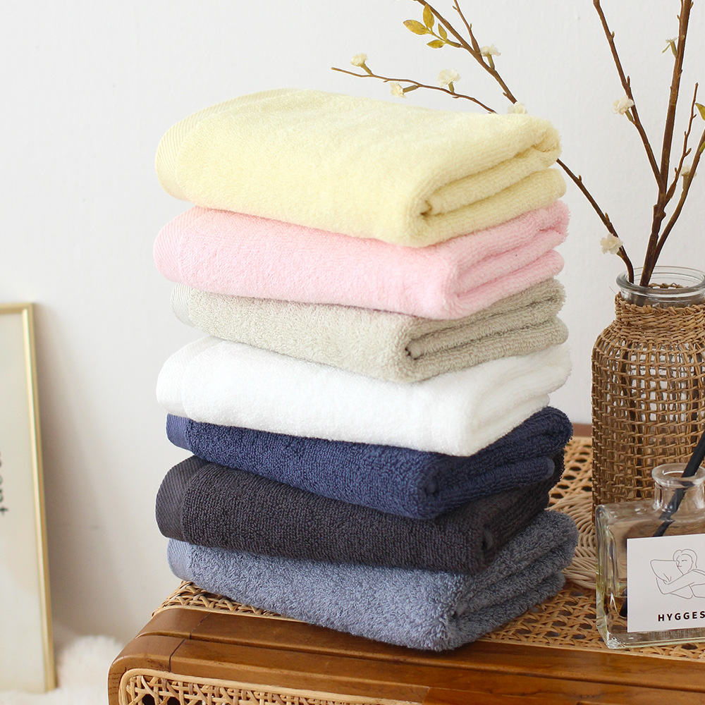 소프트터치 30수 순면 무형광 크리미 120g 10매 잘마르는 가벼운 여름 수건 호텔