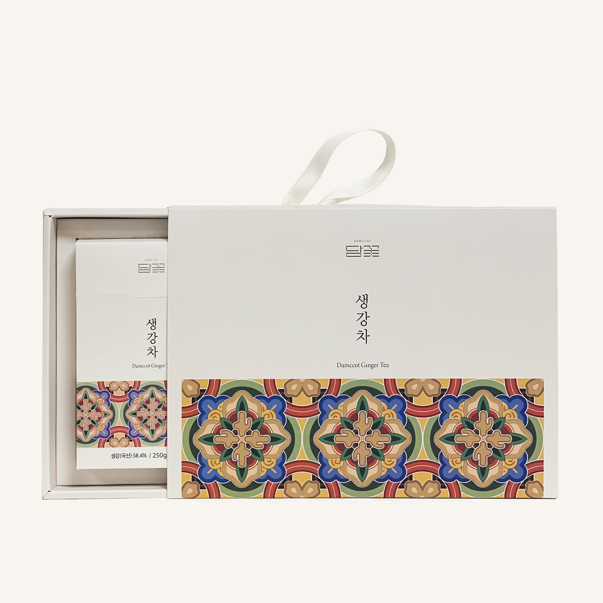 국내산 생강차 선물세트 스틱형 500g (25gX10개입X2박스) 담꽃 생강청 진저티 - 상세 이미지 3