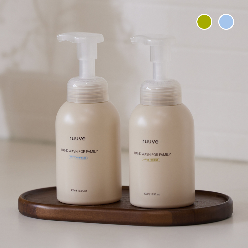 러베 아기 유아 어린이 키즈 패밀리 핸드워시 돌 답례품 400ml 2개 set - 메인 이미지