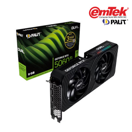 PALIT 지포스 RTX 5060 Ti DUAL D7 8GB 이엠텍 (정품) 그래픽카드 VGA